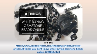 8 Things You Don't Know While Buying Gemstone Beads Online