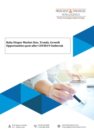 Baby Diaper Market: Industry Survey & Competitive Trends Forecast