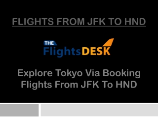 Flights From JFK To HND