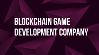 Blockchain Game Development Company