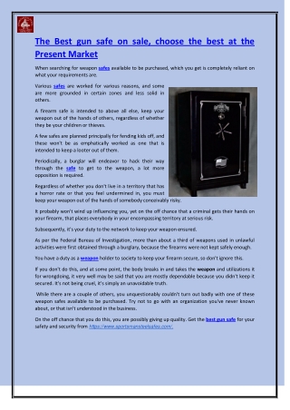 Best Gun Safes