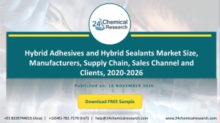 Hybrid Adhesives and Hybrid Sealants Market Size, Manufacturers, Supply Chain, Sales Channel and Clients, 2020-2026