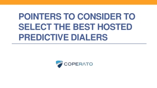 Pointers To Consider To Select The Best Hosted Predictive Dialers