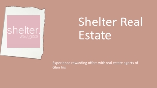 Experience rewarding offers with real estate agents of Glen Iris