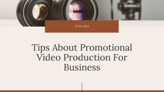 Tips About Promotional Video Production For Business