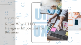 Know Why UI UX Design is Important for Business