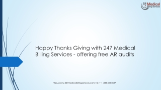 Happy Thanks Giving with 247 Medical Billing Services - offering free AR audits