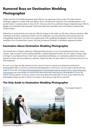 24 Hours to Improving elopement photography