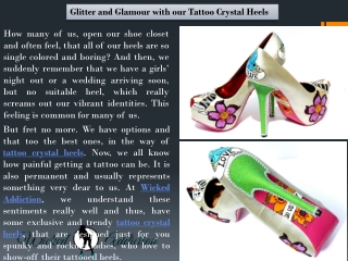 Tattoo Crystal Heels - Wicked Addiction