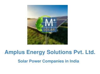 Amplus Solar Online Presentations Channel