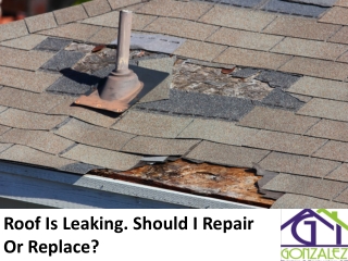 Roof Is Leaking. Should I Repair Or Replace? Roofing Holly Springs