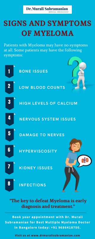 Signs and Symptoms Of Myeloma-Best Multiple Myeloma Doctor in Bangalore