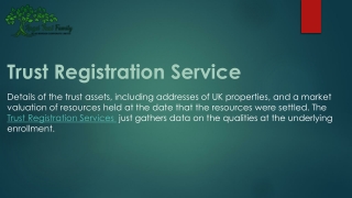 Trust Registration Service