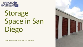 Best Storage Space in San Diego- RSD Storage