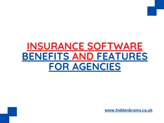 Insurance Software Benefits