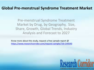 Pre-menstrual Syndrome Treatment Market by Drug, by Geography,  Size, Share, Growth, Global Trends, Industry Analysis an