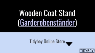 Wooden Coat Stand (Garderobenständer)