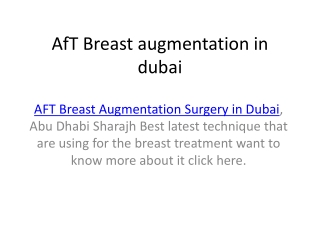 Breast lift Surgery in Dubai