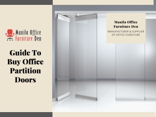 Guide To Buy Office Partition Doors