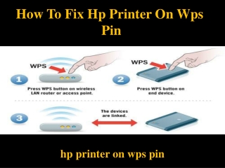 How To Fix Hp Printer On Wps  Pin