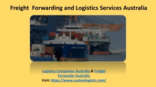 Freight and logistics companies
