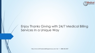 Enjoy Thanks Giving with 24/7 Medical Billing Services In a Unique Way