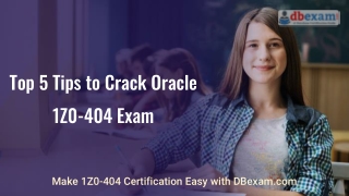 Oracle 1Z0–404 Exam | Best 1Z0–404 Study Guide