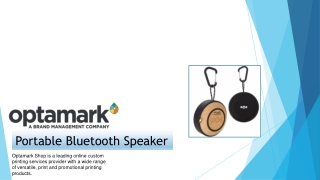Custom Portable Bluetooth Speaker - Optamark