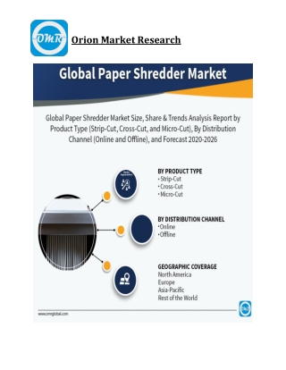 Paper Shredder Market Size, Competitive Analysis, Share, Forecast- 2020-2026