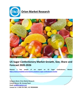 US Sugar Confectionery Market Growth, Size, Share and Forecast 2020-2026