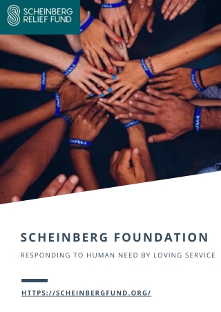 Scheinberg Foundation- Responding to Human Need by Loving Service