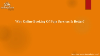 Why Online Booking Of Puja Services Is Better?