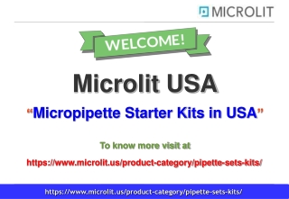 Micropipette Starter Kits in USA