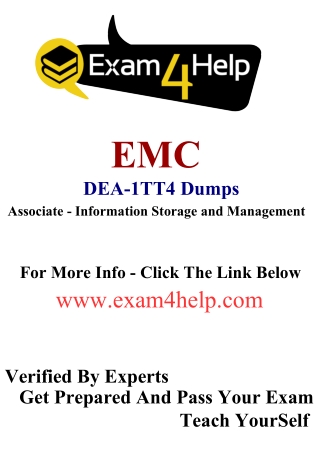 Which valid Study Material Is Reliable For EMC DEA-1TT4 Exam?