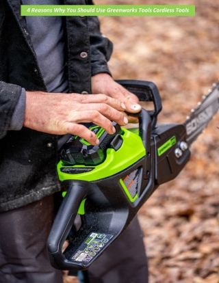 4 Reasons Why You Should Use Greenworks Tools Cordless Tools