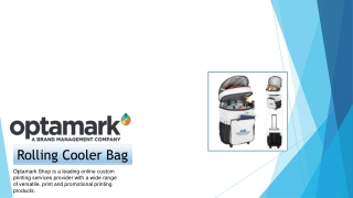 Custom Rolling Cooler Bag - Optamark