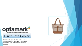 Custom Lunch Tote Cooler - Optamark