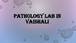 Pathology lab in vaishali