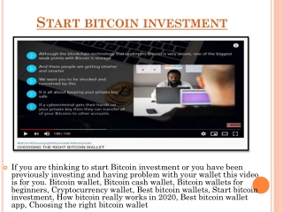 Choosing the right bitcoin wallet