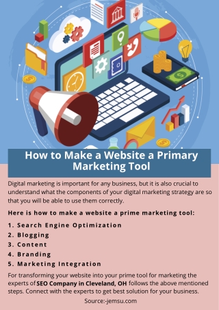 How to Make a Website a Primary Marketing Tool