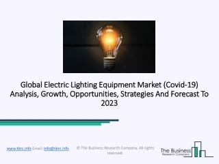 Electric Lighting Equipment Market Demand, Development And Forecast 2023