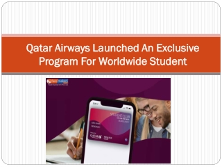 Qatar Airways Launched An Exclusive Program For Worldwide Student