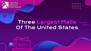 Three Largest Malls Of The United States