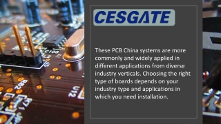 A Complete Procedure Is Followed for PCB China Systems