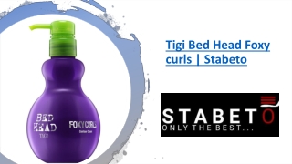 Tigi bed head Foxy Curls | Stabeto