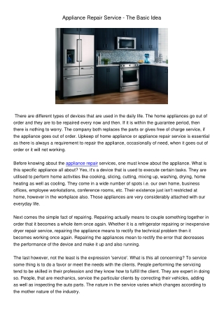 ApplianceRepairService-TheBasicIdea