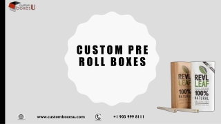 Custom pre roll boxes wholesale for packaging in Texas