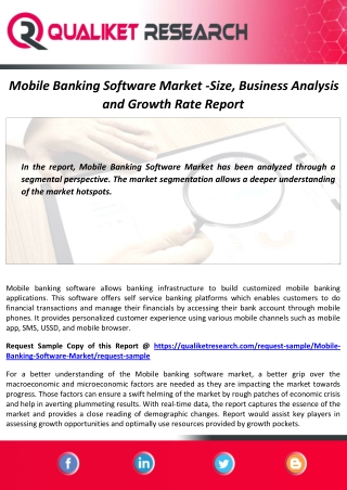 Mobile Banking Software Market with COVID-19 impact | Global Analysis