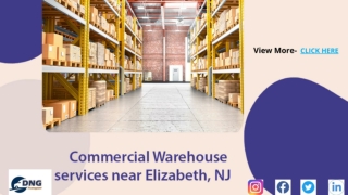 Best Commercial Warehouse services Elizabeth New Jersey