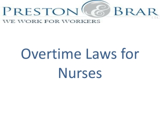 Overtime Laws for Nurses